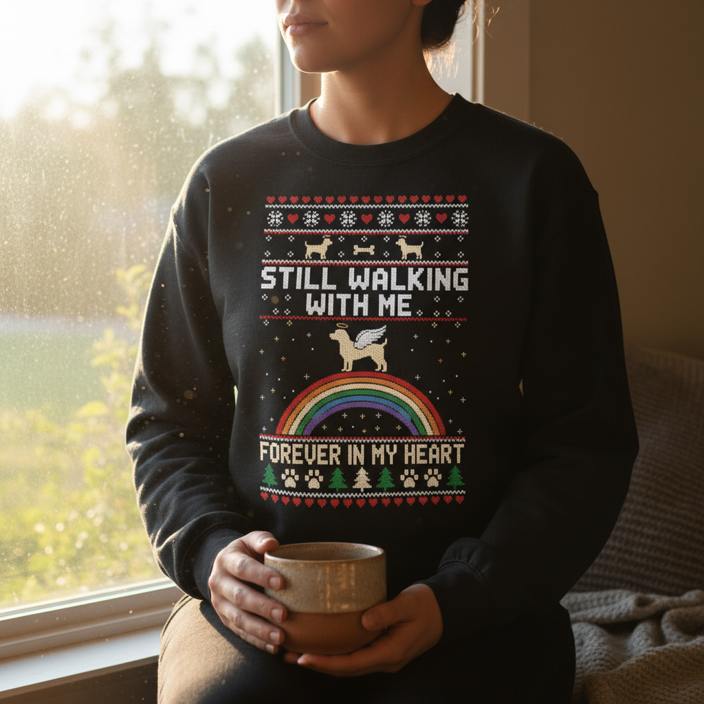 Pet Memorial Portrait Embroidered Ugly Sweatshirt