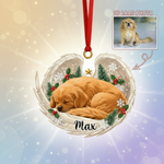 Memorial Angel Wings Ornament for Pet Lovers – Custom Photo Acrylic Keepsake