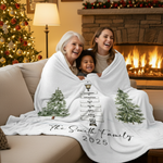 Personalized Family Tree Multigeneration Family Blanket