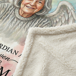 Personalized Grandma Memorial Photo Blanket | Sympathy Gift