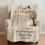 Custom Grandma Memorial Blanket | Personalized Sympathy Gift