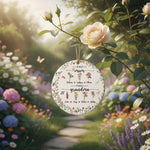 Birth Flower Ceramic Ornament for Mom and Grandma – Personalized Generational Garden Keepsake