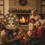 Personalized 3-Layer Double-Sided Wooden Ornament Family Christmas Tree