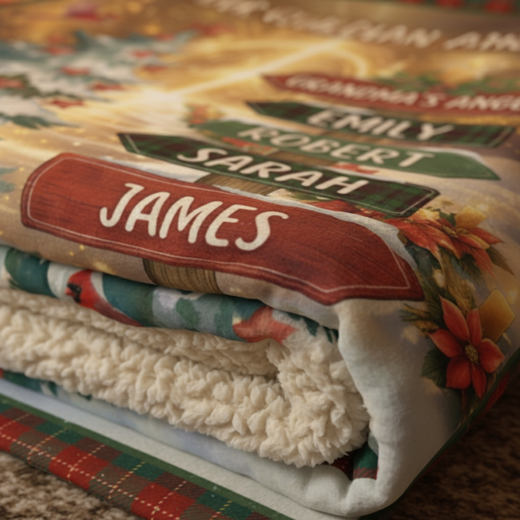 Custom Grandma Memorial Blanket | Sympathy Gift