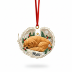 Memorial Angel Wings Ornament for Pet Lovers – Custom Photo Acrylic Keepsake