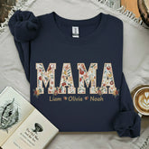 MAMA Floral Personalized Sweatshirt