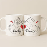 Custom Couple Name Mug with Interactive QR Love Message