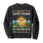 Campfire Companion Dog Memorial Ugly Sweatshirt for Owner