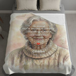 In Loving Memory Custom Photo Blanket | Grandma Memorial Gift