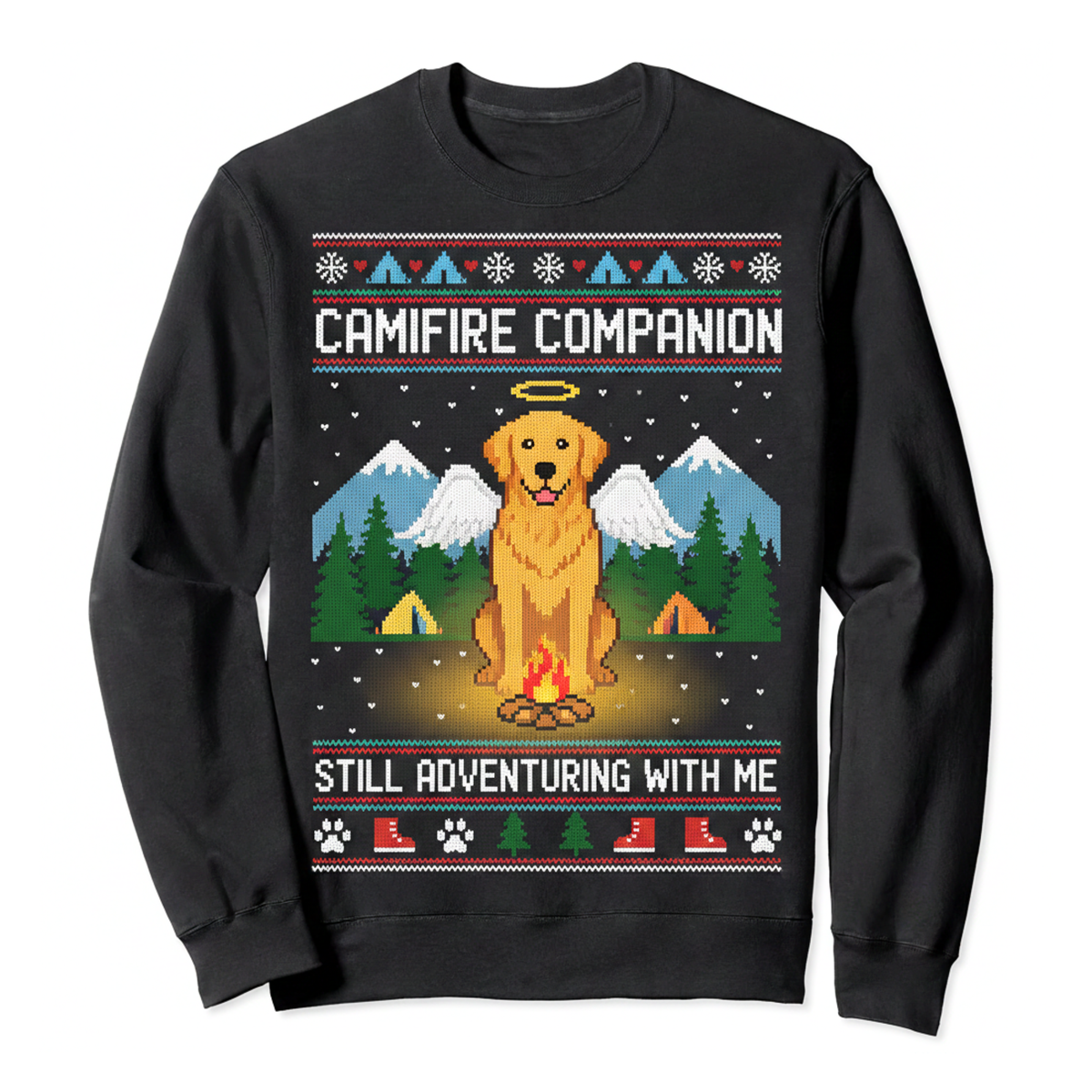 Dog Memorial Ugly Sweatshirt for Pet Lovers – Campfire