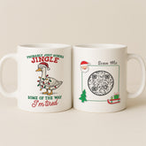 Funny Sarcastic Christmas Goose Mug with Interactive QR Code