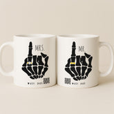 Personalized MR & MRS Skeleton Wedding Interactive QR Mug