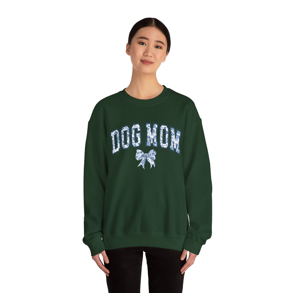 Embroidered Dog Mom Sweatshirt – Floral Gift for Women