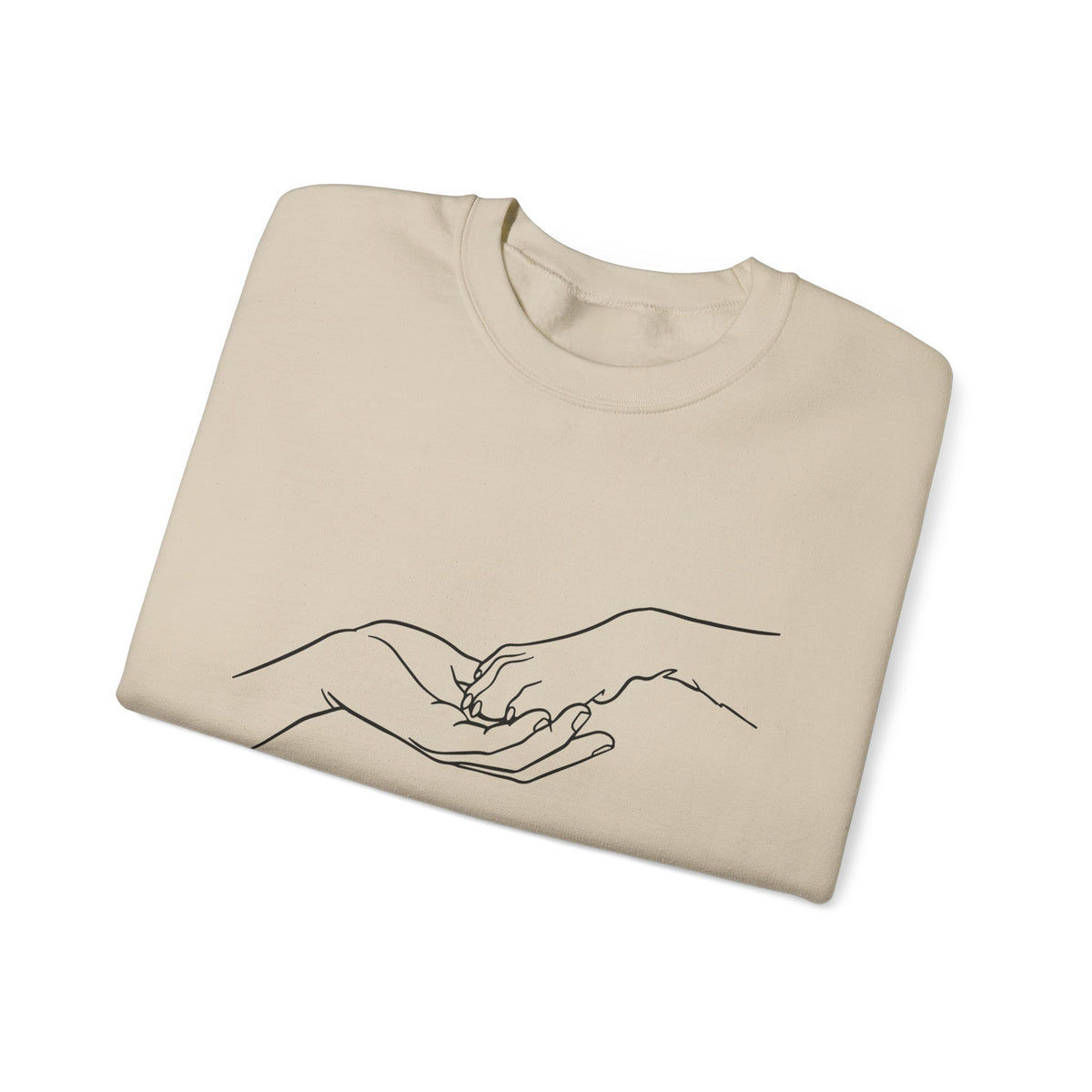 Paw & Hand Embroidered Sweatshirt for Dog Moms