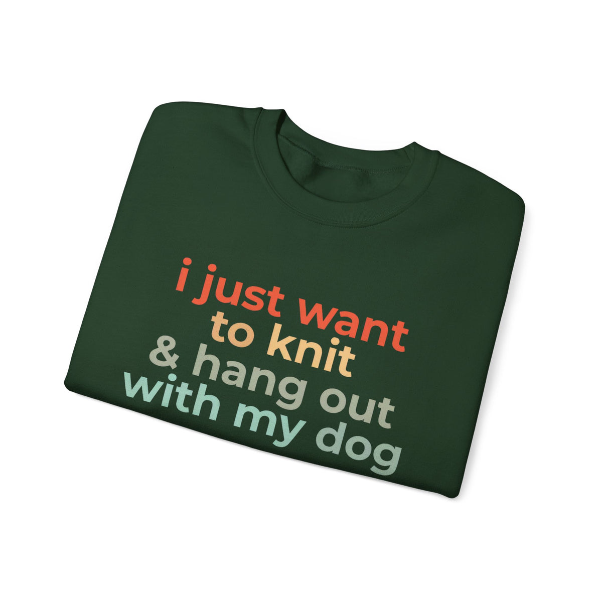Knit & Dog Lover Sweatshirt – Cozy Gift for Knitters