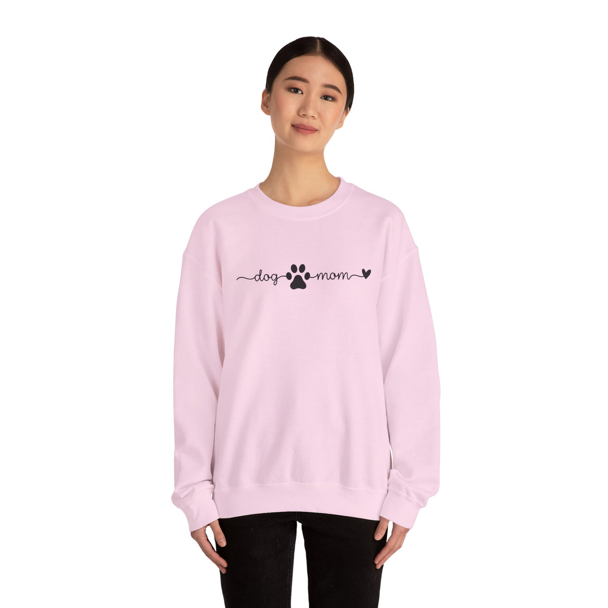 Dog Mom Heart Sweatshirt