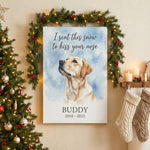 Snow to Kiss Your Nose PersonalizedDog Memorial Canvas/ Poster