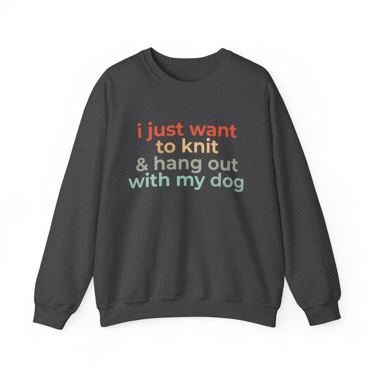 Knit & Dog Lover Sweatshirt – Cozy Gift for Knitters