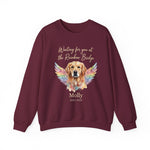 Rainbow Bridge Dog Memorial Sweatshirt – Personalized Portrait