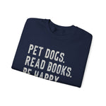 Pet Dogs Read Books Sweatshirt for Dog Lovers
