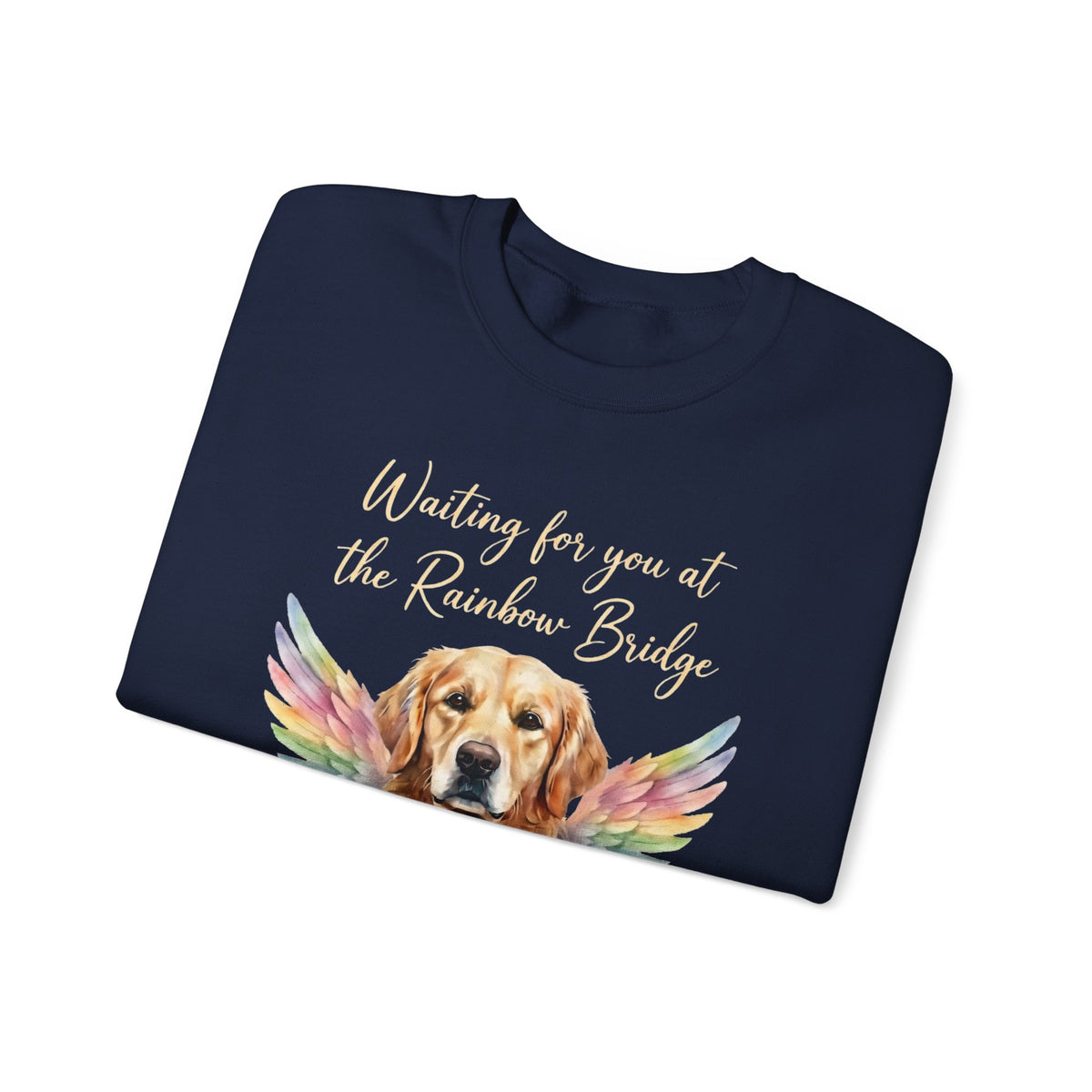 Rainbow Bridge Dog Memorial Sweatshirt – Personalized Portrait