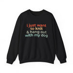 Knit & Dog Lover Sweatshirt – Cozy Gift for Knitters