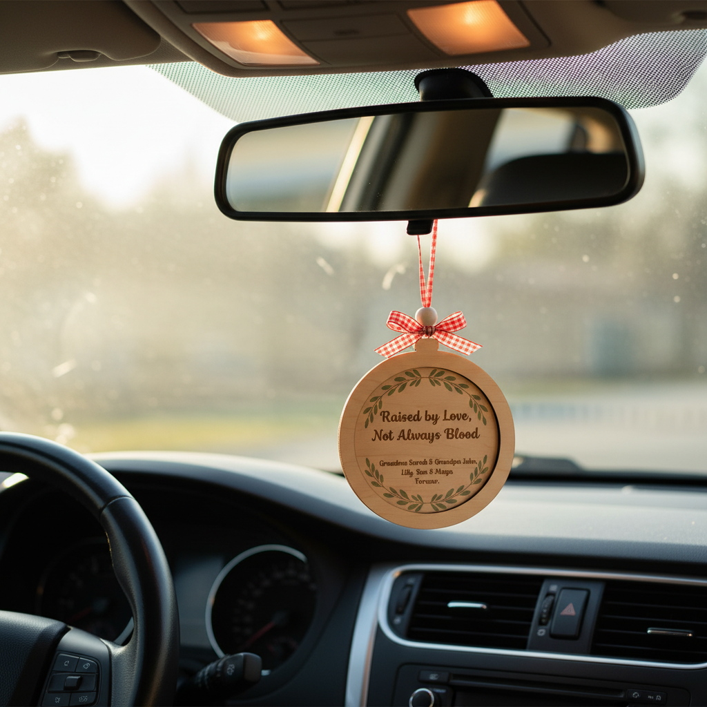 Personalized Grandfamily 2 Layered Wooden Ornament