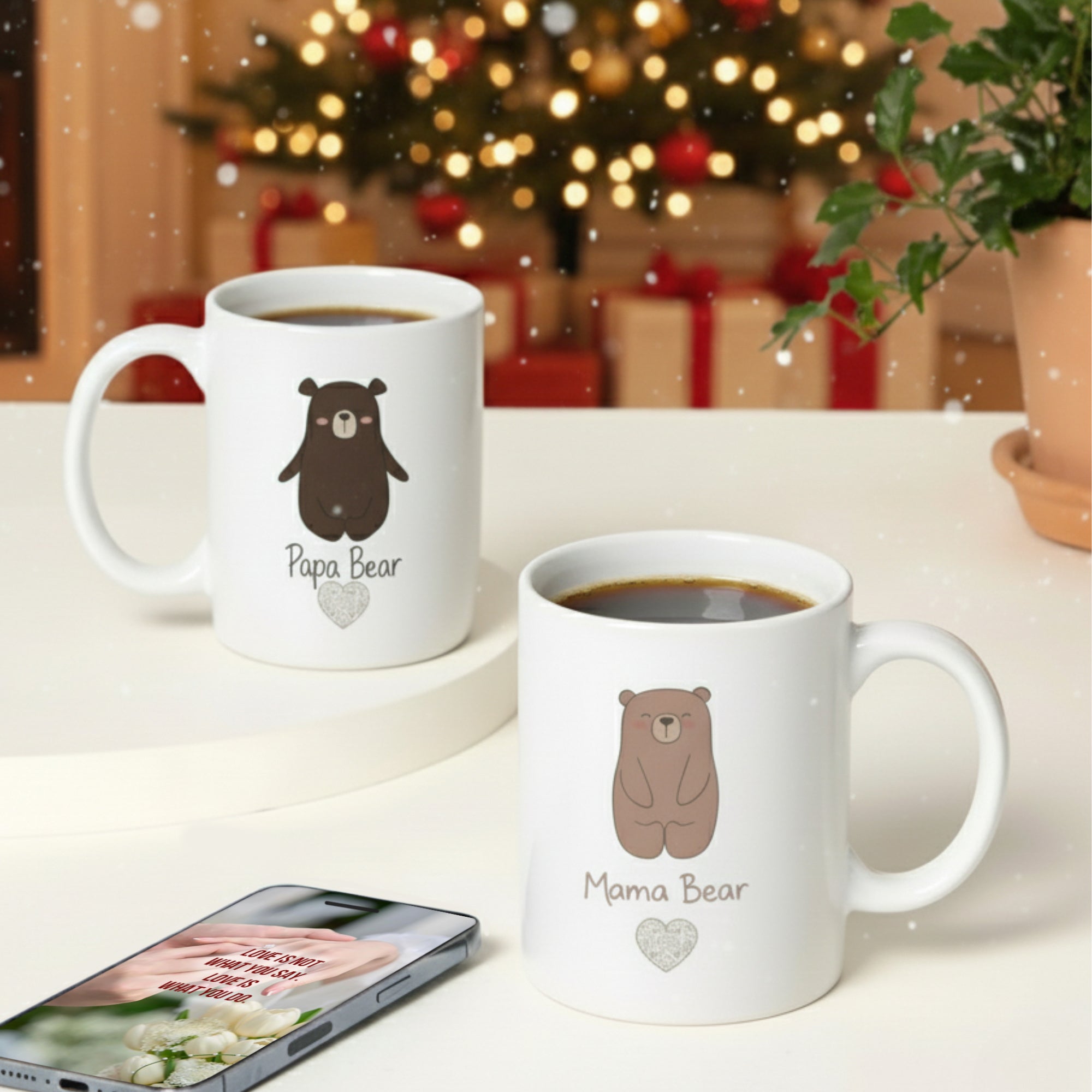 Mama Bear Papa Bear Interactive QR Mug