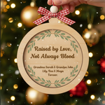 Personalized Grandfamily 2 Layered Wooden Ornament