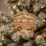 Grandparents' Taxi Personalized Ornament for Grandparents