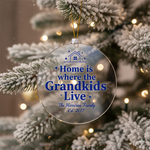 "Grandkids Live" Personalized Acrylic Ornament