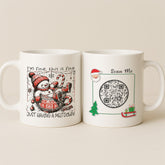 I’m Fine, This is Fine- Funny Couple Christmas with Interactive QR Mug