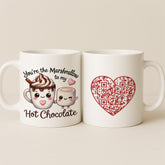 You're the Marshmallow to My Hot Chocolate Interactive Heart QR Mug