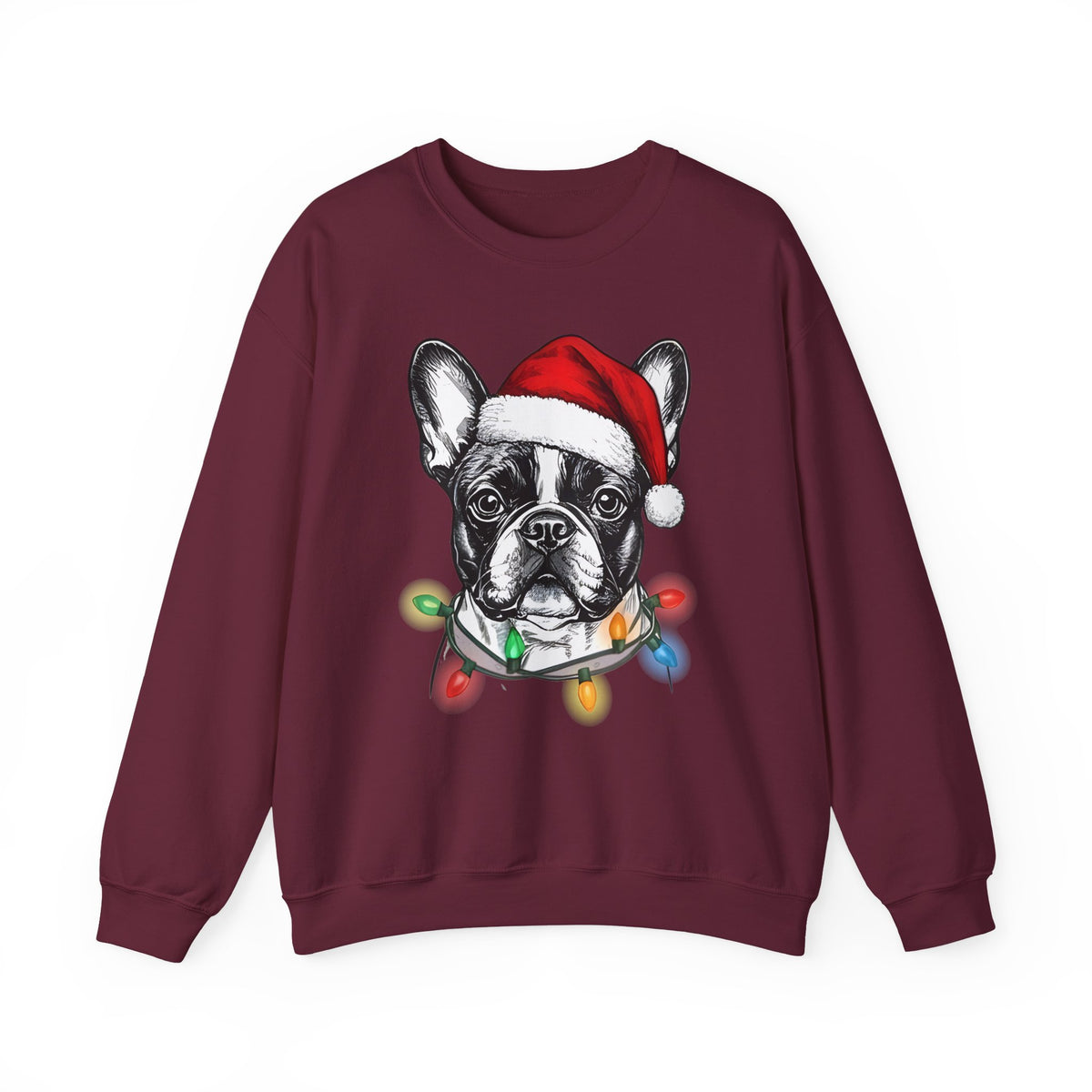 Personalized Christmas Dog Sweatshirt – Custom Breed & Name Holiday Gift