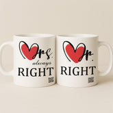 Personalized Name Couple Mug with Interactive QR Code