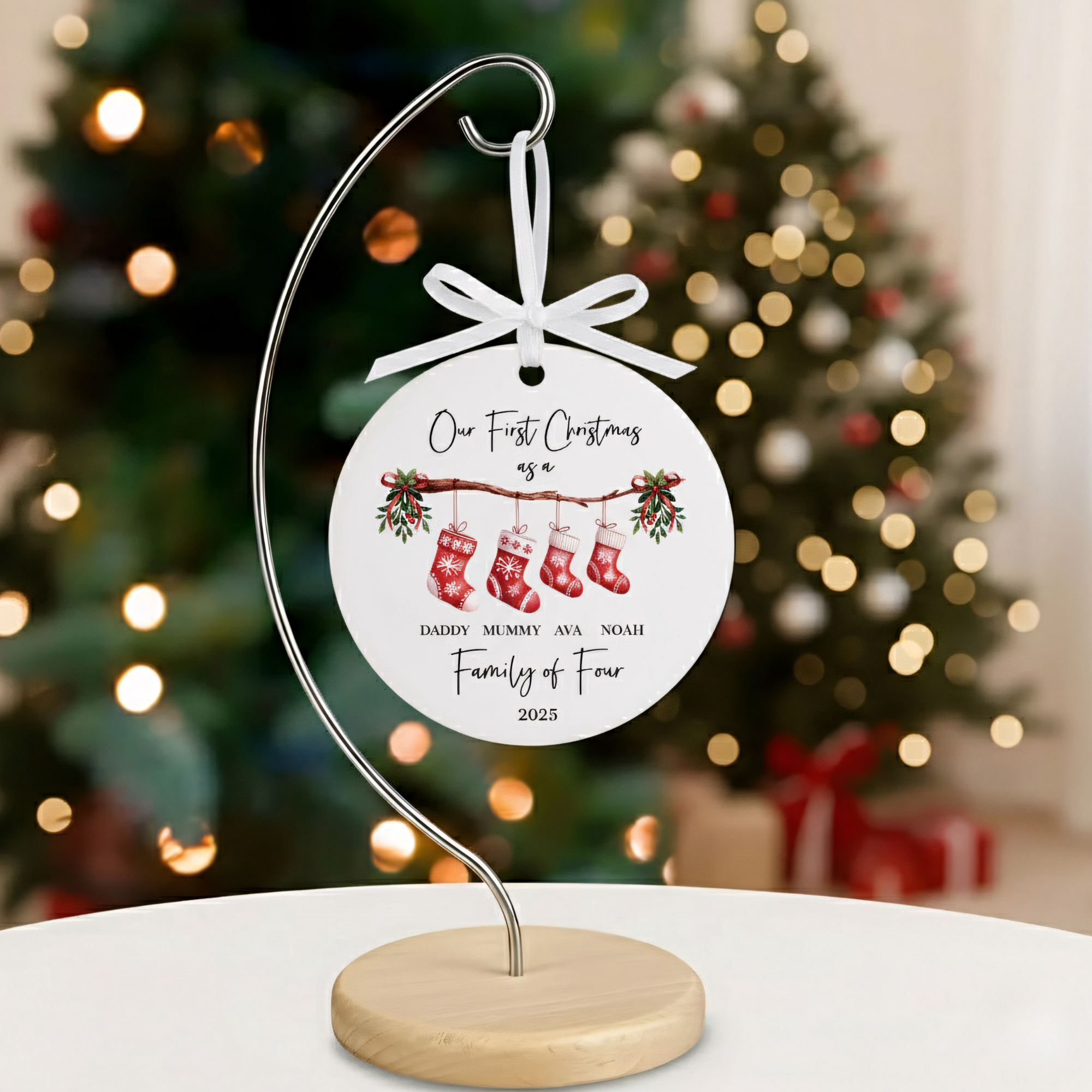 Personalised First Christmas Ornament