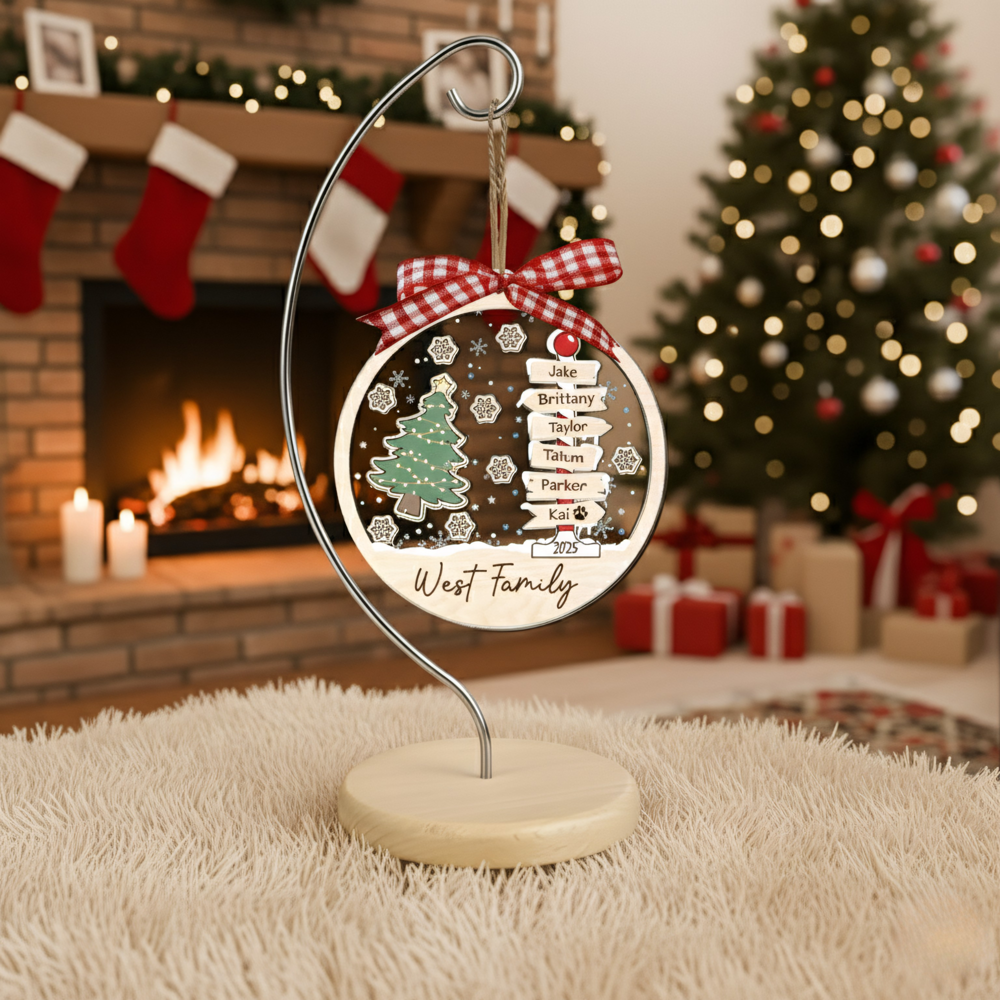 Personalized Family Christmas Ornament