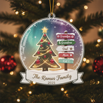 Generations Family Personalized Acrylic Ornament