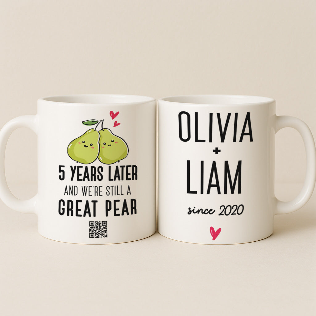 We’re Still a Great Pear Couple Interactive QR Mug
