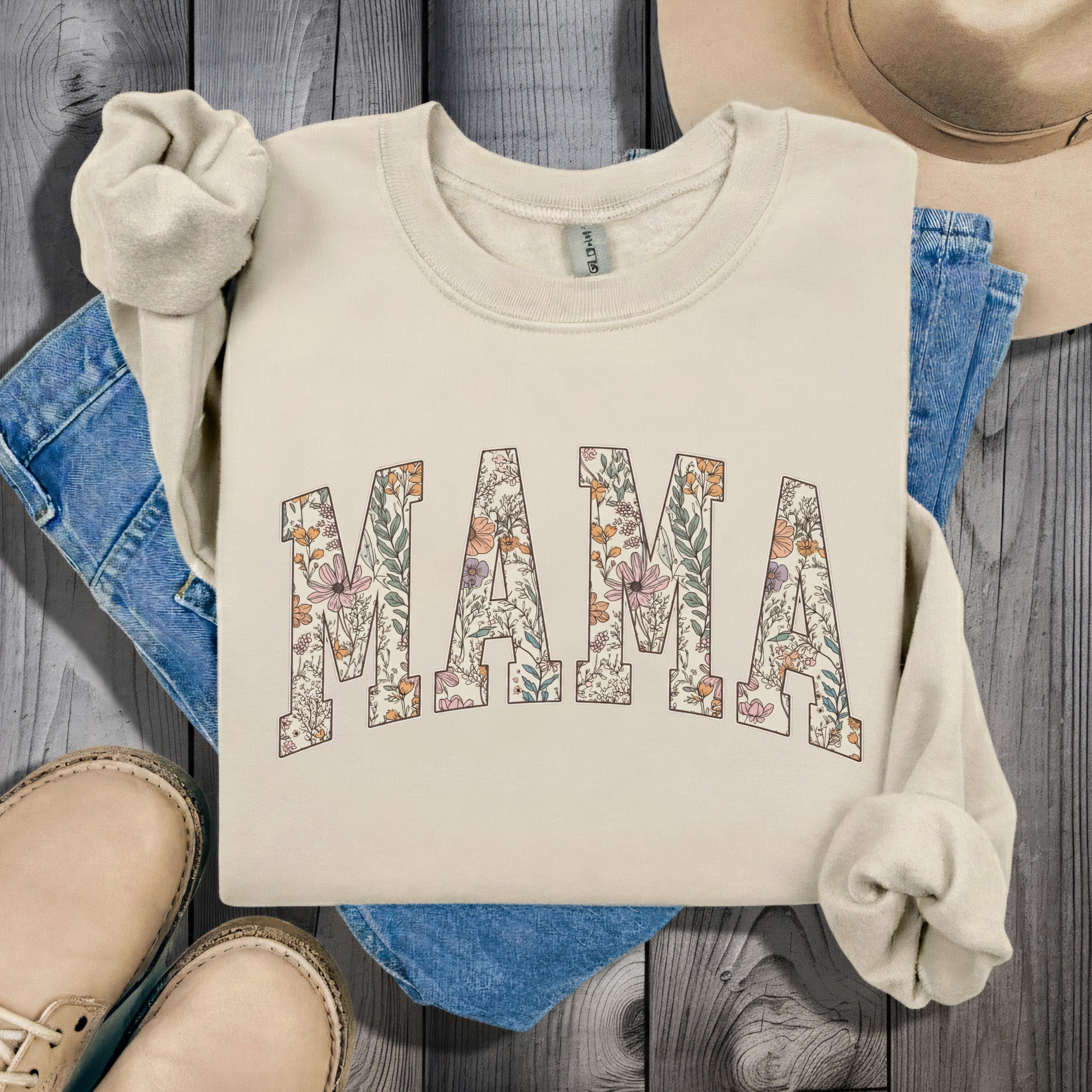 MAMA Floral Sweatshirt