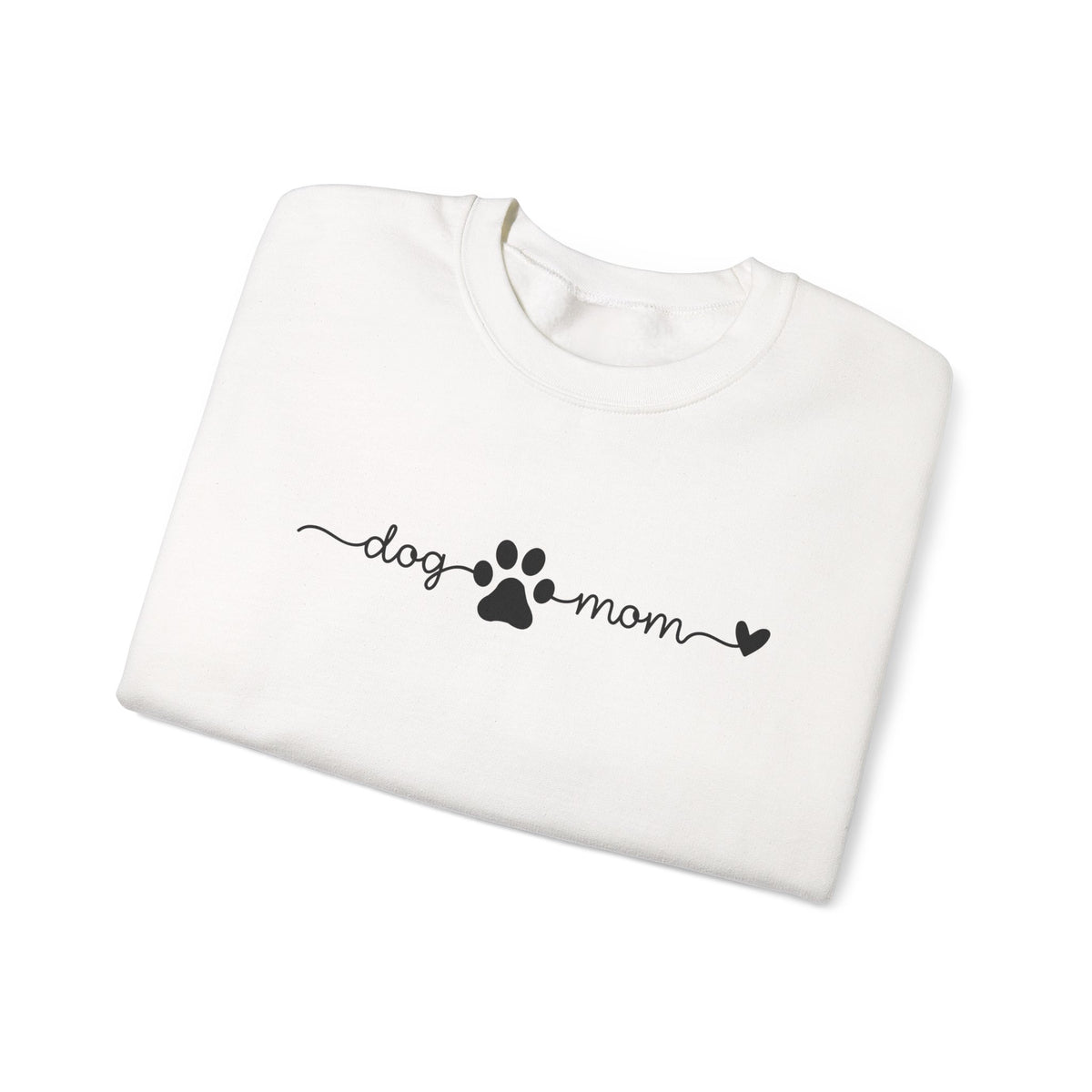 Dog Mom Heart Sweatshirt