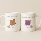 Personalized We Go Together Like Peanut Butter & Jelly with Interactive QR Mug
