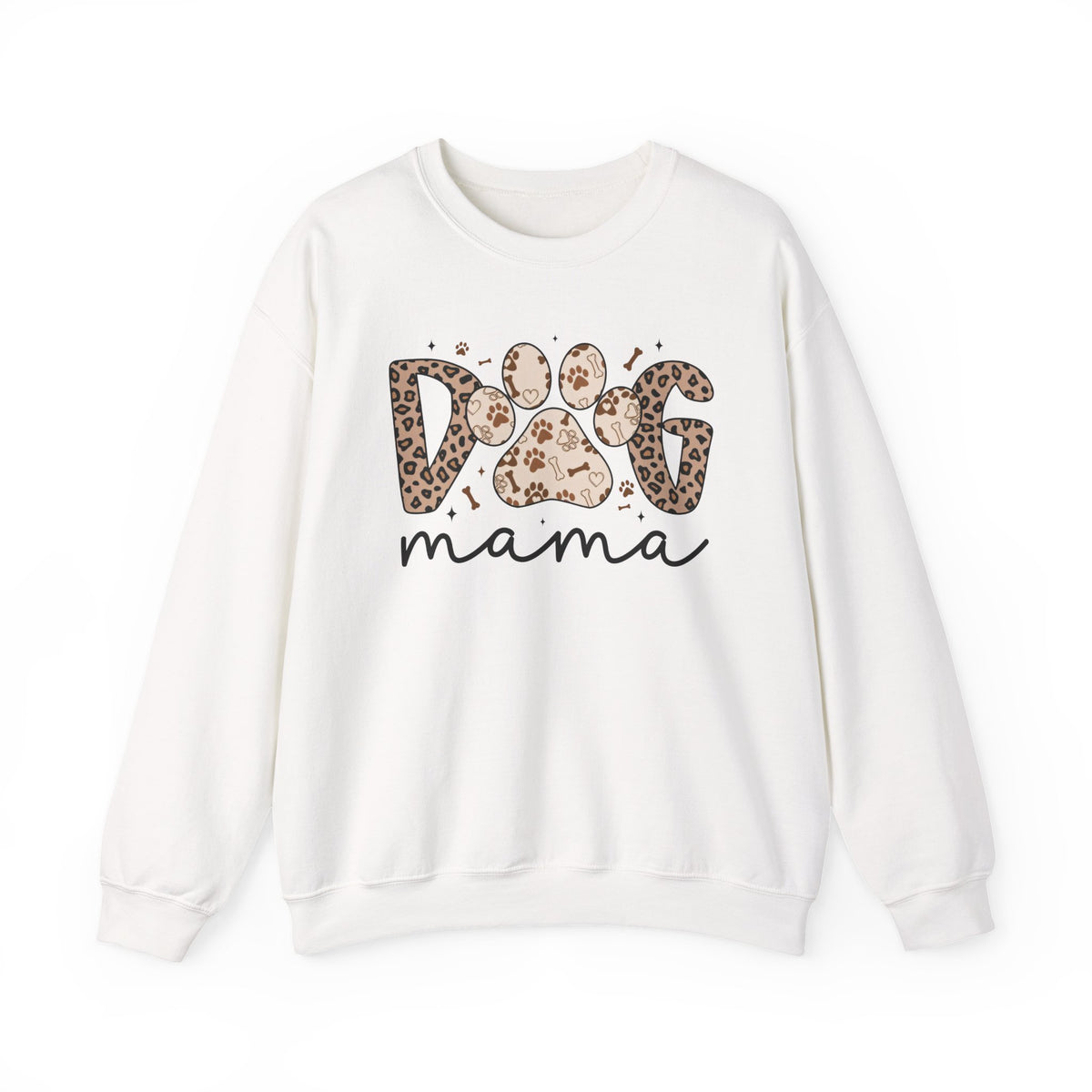 Dog Mama Paw Print Sweatshirt for Dog Lovers