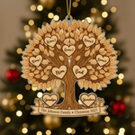Family Tree Personalized Acrylic Ornament for Family