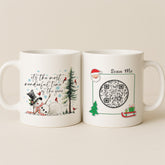 Most Wonderful Time of the Year Snowman Mug with Interactive QR Code – Scan for Love Affirmations Daily