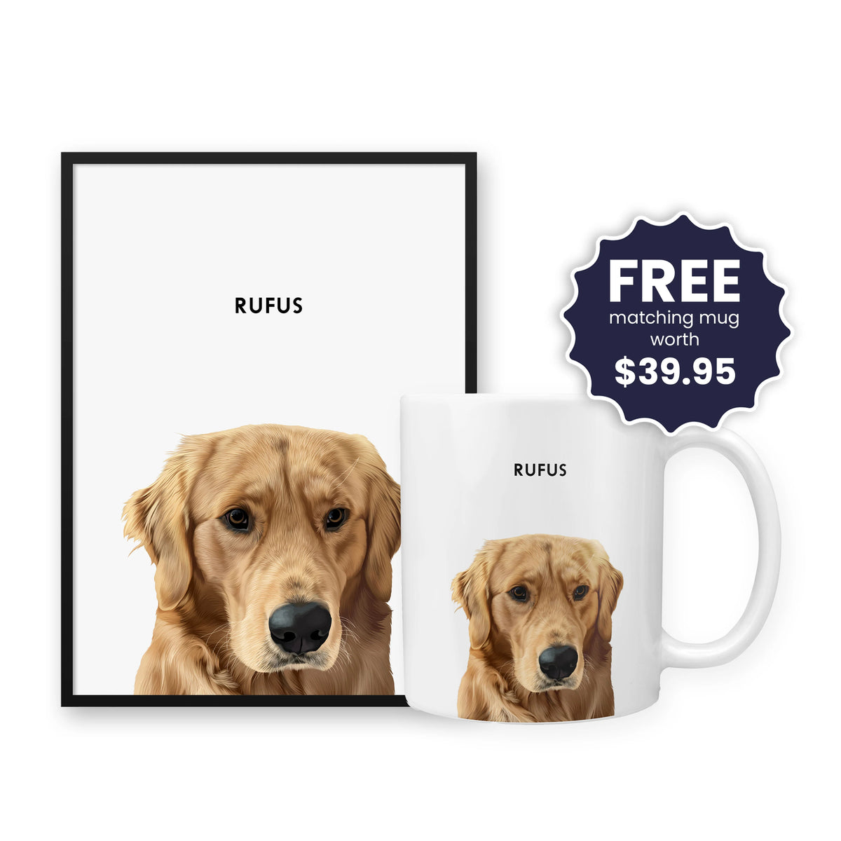 Modern Pet Portrait – One Pet (DEV)