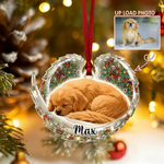 Memorial Mosaic Wings Ornament for Pet Lovers – Custom Photo Acrylic Keepsake