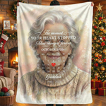 In Loving Memory Custom Photo Blanket | Grandma Memorial Gift