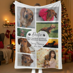 Dog Loss Keepsake Blanket | Custom Fleece/Sherpa Pet Remembrance Gift