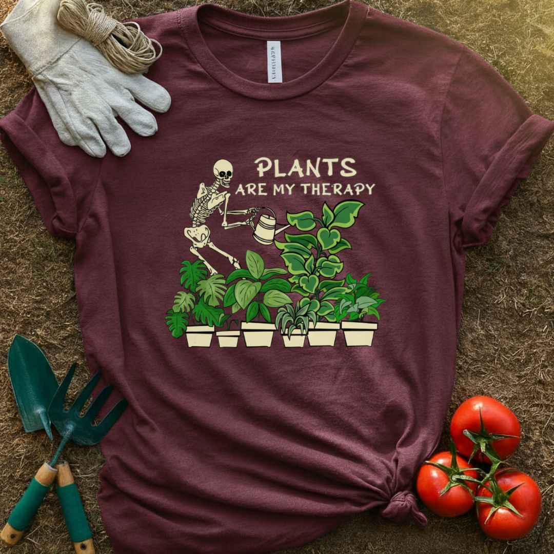 The “Plants Are My Therapy” Shirt, T-Shirt for Gardeners & Plant Lovers